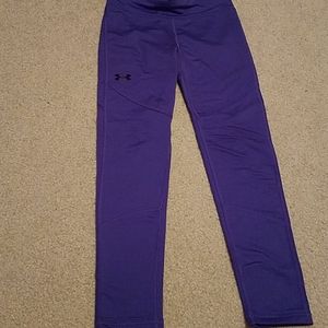 YSM size purple under armour leggings, active wear
